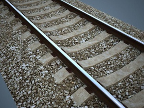 mappa della ferrovia bolegant dettaglio industriale parti la ferroviaria le tracce con il treno di trasporto vray 3d print model - Mito3D