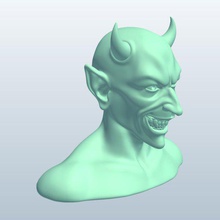 diabo v1 mítico criaturas printable lowpoly míticas 3d print model - Mito3D