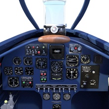 dewoitine d520 cockpit 520 aircraft airplane d flight gauge historic instrument mikhail sha model plane 3d print model - Mito3D