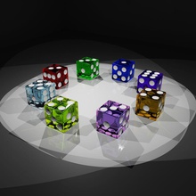 dice 20 2 0 car card cash casino chipped coins collection crap drinking farm food gamble game glass home house model money mvcomputers people plastic roll room table vegas 3d print model - Mito3D