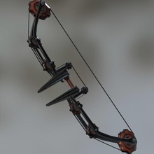 dieselpunk bow arrow composite cross game gun model modular projectile steampunk weapon zlostudio 3d print model - Mito3D