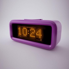 digital alarm clock alarmclock electronic electronics hours minute model radio raptor pl time 3d print model - Mito3D
