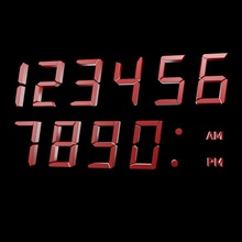 numeri digitali di allarme la bomba browntimmy orologio collezione computer il conto alla rovescia digitale dro elettronico tipo carattere modello numero lettura tempo timer tipografico 3d print model - Mito3D