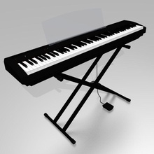 digital stage piano 3d 3ds blendem blender classical concert furnishings furniture grandpiano home house instrument interior keyboard model music 3d print model - Mito3D