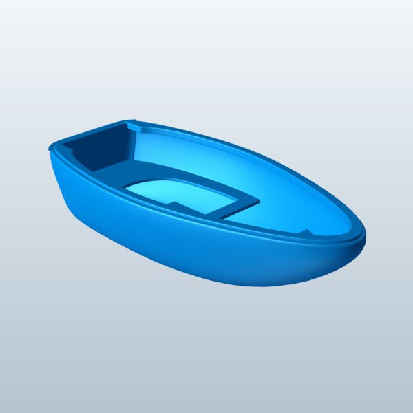dinghy v1 ships seacraft printable lowpoly 3D print model - Mito3D