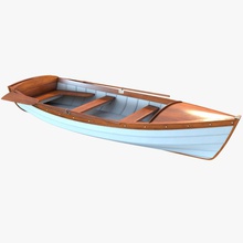 bot ahşap tekne 3d alexsan777 kano ticari balık l göl longboat deniz model eski pbr ek sandal kürek nakliye küçük ulaşım Seyahat gemi su 3d print model - Mito3D