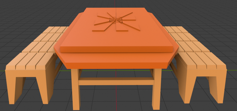 dining table furniture dinning 3d print model - Mito3D