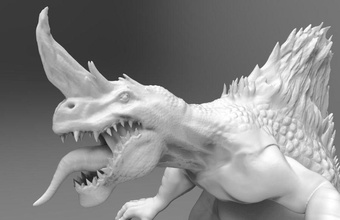 dinossauro monstro animais o personagem criaturas dino dinossauros dragão godzilla modelo paulsen imprime pronta répteis thorge 3d print model - Mito3D