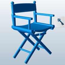 yönetim chai v1 sandalye dollhouse mobilya yazdırılabilir lowpoly 3d print model - Mito3D