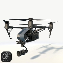 dji inspire 20 quadcopter low-poly 2 0 3 4 Luft Flugzeug Kamera copter cordy Drohne - Elektronik Spiel Hubschrauber htc inspiriert niedrigere Modell phantom poly pro professional quad raw vive x3 x5 x5r zenmuse 3d print model - Mito3D