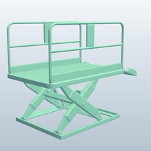 dock lift v1 tools equipment printable lowpoly 3d print model - Mito3D