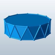 dodecagonal antiprism v1 symbols geometry printable lowpoly 3d print model - Mito3D