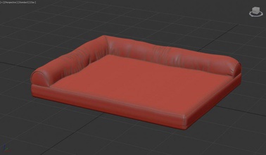 cão camas e tapetes móveis 3d print model - Mito3D