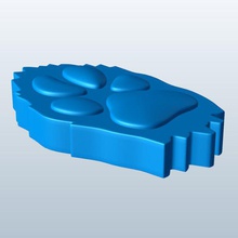 cane zampa v1 magnete novità stampabile lowpoly 3d print model - Mito3D