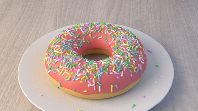 donut baked bakery breakfast candy confectionery cream dessert doughnut doughy food fry glazed grocery model ozdemiroguzhan0 pastry sprinkle 3d print model - Mito3D