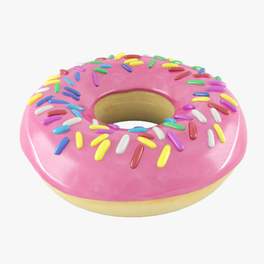 donut la dona de beber grasa fatgod88 alimentos modelo color rosa merienda dulce 3D print model - Mito3D