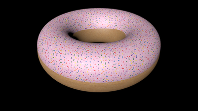 donut alimentos 3d print model - Mito3D