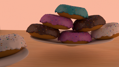 donuts alimentos 3d print model - Mito3D