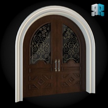 Tür 002 Architektur die klassische Klassizismus Elemente Modell - Modul portal roombaroom 3d print model - Mito3D