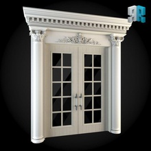 door 018 architecture classical classicism elements model module portal roombaroom 3d print model - Mito3D