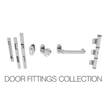 door fittings collection architecture christoph elements handle hinge house interior knob letmaier lock mechanical metal model plated portal real scales technical world 3d print model - Mito3D