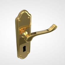door handle 4d architecture c4d cinema cinema4d doorknob elements entrance fabiovalle3d gold knob metal model 3d print model - Mito3D