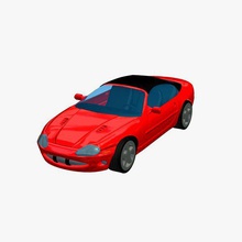 doorsportscar v1 Sport Auto Fahrzeuge bedruckbar ist lowpoly 3d print model - Mito3D