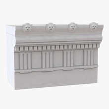doric architrave frieze greco roman 3d molier 3ds ancient architecture athens classic decor elements greece greek historical international marble model old order rome stone styled vray 3d print model - Mito3D