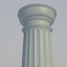 columna dórica abacus de antigüedades la arquitectura atenas clásico el corinto dart dorian dórico huevo elementos griego jónico iónico longgoodbye orden pilar romano roma eje 3d print model - Mito3D