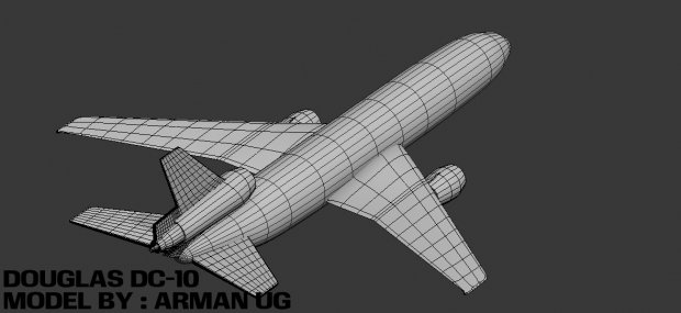 douglas dc-10 dc 10 des avions 3D print model - Mito3D
