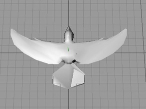 dovezip activeonline animal bird dove zip feather fluying pigeon wing 3d print model - Mito3D