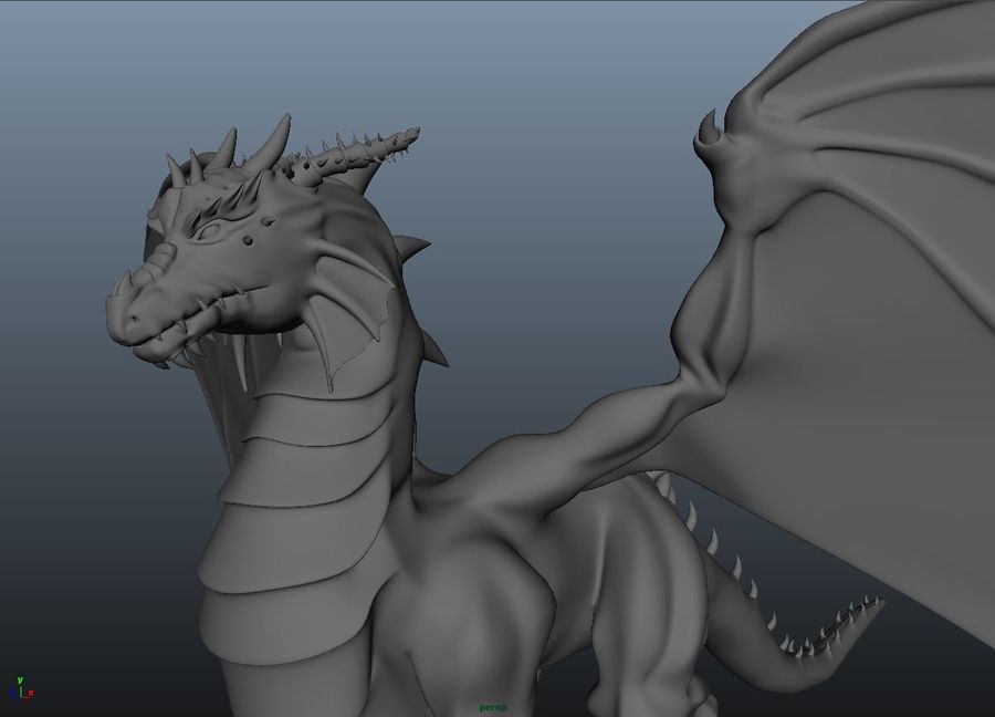 dragon animal character david dinosaurs gamino model monster 3D print model - Mito3D