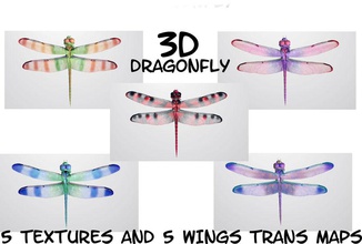 dragonfly dc animal bug dragoncatpro fly insects model nature 3d print model - Mito3D