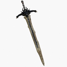 dragonsword saldırı savaş kemik kesme detay ejderha egzotik oyun kılıç demir knight longsword beni melee model hazır gerçekçi rpg templar V-ray'in savaşçı silah zorac 3d print model - Mito3D