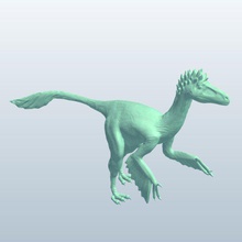 dromaeosaurus v2 dinosaurs printable lowpoly 3d print model - Mito3D