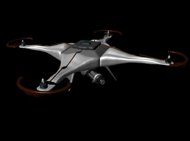 Drohne Flugzeug 3D print model - Mito3D