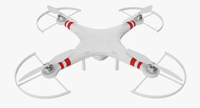 drone quadrocopter uçak havacılık blender kamera helikopter collada dae dron elektronik fbx oyun gameready graphicscurve model n pervane dört oyuncak 3d print model - Mito3D