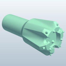 drop center dril bit v1 drill tools equipment printable lowpoly 3d print model - Mito3D