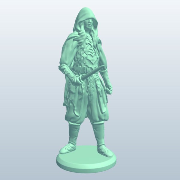 drow v1 insanlar yazdırılabilir düşük poli 3D print model - Mito3D