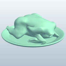 v1 ördek hayvanlar yazdırılabilir lowpoly 3d print model - Mito3D