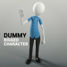 dummy character rigged guys human male man model rig sensey ai stylized 3d print model - Mito3D