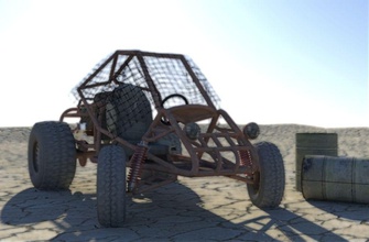 dune buggy 1 3d 4x4 army bus car crawler desert dirt environments game maya millitary model mud off offroad poly polygonal road ruski xx texture truck vehicle 3d print model - Mito3D