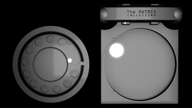 dvd bluray durumunda matris toplama matrix döner telefon stil durumda aksesuarlar 3d print model - Mito3D