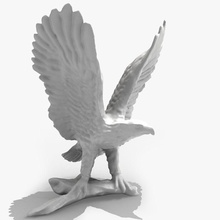 eagle figurine accipitridae animal bald bird eyries family giimann golden model sculpture statue symbol 3d print model - Mito3D
