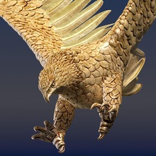 águia ornamentais aguila americana animais aquila arquitetura careca bico pássaro garra elementos falcão penas voar de ouro caçar maya modelo predador real escultura sogun talon asa 3d print model - Mito3D