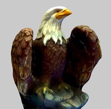 aigle texturé 2 qualités 3d animal d'oiseaux le buste caractère colombe l'aigle falcon jeu maillage de modèle ornement la qualité l' texture unjosnav 3d print model - Mito3D