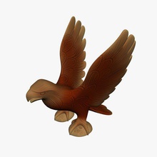 eagle v1 animals printable lowpoly 3d print model - Mito3D