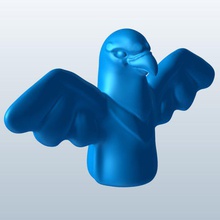 eagle v1 puppet toys printable lowpoly 3d print model - Mito3D
