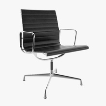 vitra chaise eames aluminium de l'aluminium fauteuil président conti la conception l'ameublement le mobilier l'intérieur cuir modèle renato scène siège vray 3d print model - Mito3D