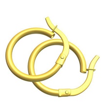 earring v1 hoop earrings jewelry printable lowpoly 3d print model - Mito3D